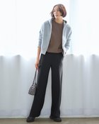 【ドゥクラッセ/DoCLASSE】のプレシャスウォームN・セミワイド64cm 人気、トレンドファッション・服の通販 founy(ファニー) ファッション Fashion レディースファッション WOMEN パンツ Pants カットソー Cut And Sew ジョーゼット Georgette ストレッチ Stretch ストレート Straight スリム Slim 定番 Standard ワイド Wide A/W・秋冬 Aw・Autumn/Winter・Fw・Fall-Winter NEW・新作・新着・新入荷 New Arrivals エレガント 上品 Elegant thumbnail ブラック|ID: prp329100004134555 ipo3291000000028288138