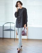 【ドゥクラッセ/DoCLASSE】のプレシャスウォームN・スリム69cm 人気、トレンドファッション・服の通販 founy(ファニー) ファッション Fashion レディースファッション WOMEN パンツ Pants カットソー Cut And Sew ジョーゼット Georgette ストレッチ Stretch ストレート Straight スリム Slim 定番 Standard パターン Pattern ワイド Wide A/W・秋冬 Aw・Autumn/Winter・Fw・Fall-Winter NEW・新作・新着・新入荷 New Arrivals エレガント 上品 Elegant thumbnail ブルーグレー|ID: prp329100004134575 ipo3291000000028288949