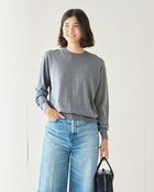 【ドゥクラッセ/DoCLASSE】のウルトラファインメリノ・クルーネック 人気、トレンドファッション・服の通販 founy(ファニー) ファッション Fashion レディースファッション Fashion for Women トップス・カットソー Cut & Sew Tops ニット Knit Tops & Sweaters イタリア Italy セーター Sweater, Knitwear フォルム Silhouette, Form thumbnail グレー|ID: prp329100004134577 ipo3291000000035894296