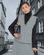 【ドゥクラッセ/DoCLASSE】のグレンチェック・フリンジベスト 人気、トレンドファッション・服の通販 founy(ファニー) ファッション Fashion レディースファッション WOMEN アウター Coat Outerwear トップス・カットソー Tops/Tshirt ベスト/ジレ Gilets/Vests NEW・新作・新着・新入荷 New Arrivals セットアップ Set Up チェック Check デニム Denim フリンジ Fringe フレア Flare フロント Front ベスト Vest ポケット Pocket thumbnail ブラックパターン|ID: prp329100004134593 ipo3291000000028289736