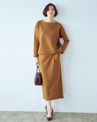 【ドゥクラッセ/DoCLASSE】のダブル編みトラス・ストレートスカート80cm 人気、トレンドファッション・服の通販 founy(ファニー) ファッション Fashion レディースファッション WOMEN セットアップ Setup スカート Skirt NEW・新作・新着・新入荷 New Arrivals なめらか Smooth カットソー Cut And Sew シンプル Simple ストレート Straight スリット Slit セットアップ Set Up ダブル Double フォルム Form ロング Long 人気 Popularity thumbnail テラコッタ|ID: prp329100004134600 ipo3291000000028290036