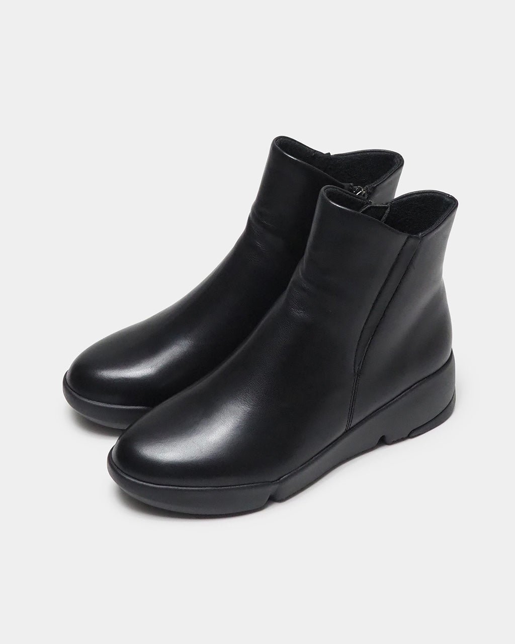 【フィットフィット/fitfit】のソフトレザーミドルブーツ インテリア・キッズ・メンズ・レディースファッション・服の通販 founy(ファニー) 　ファッション　Fashion　レディースファッション　WOMEN　インソール　Insole　クッション　Cushion　抗菌　Antibacterial　軽量　Lightweight　シンプル　Simple　スリム　Slim　トレンド　Trend　フィット　Fit　ライニング　Lining　ラバー　Rubber　ブラック|ID: prp329100004144595 ipo3291000000028466439