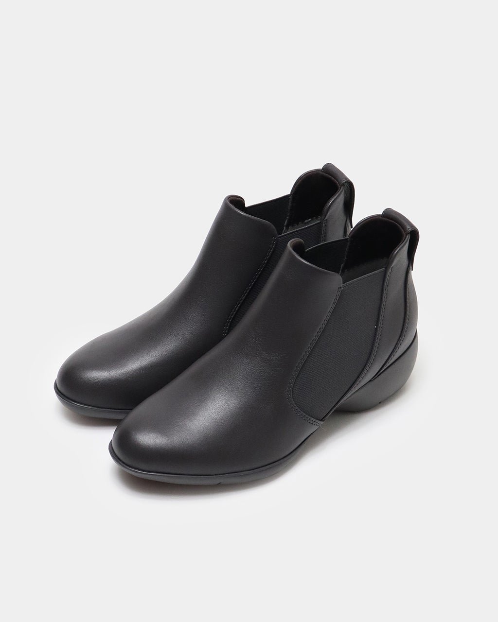 【フィットフィット/fitfit】のレザーサイドゴアアンクルブーツ インテリア・キッズ・メンズ・レディースファッション・服の通販 founy(ファニー) 　ファッション　Fashion　レディースファッション　Fashion for Women　インソール　Shoe Insole　ショート　Short, Short Length　シンプル　Simple, Minimal　フィット　Fit, Slim Fit　メッシュ　Mesh, Net Fabric　抗菌　Antibacterial, Bacteria-Resistant　ダークブラウン2|ID: prp329100004144596 ipo3291000000033843464