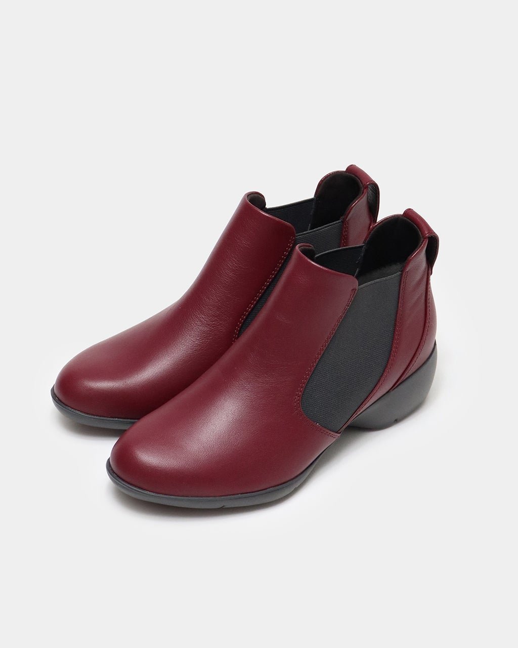 【フィットフィット/fitfit】のレザーサイドゴアアンクルブーツ インテリア・キッズ・メンズ・レディースファッション・服の通販 founy(ファニー) 　ファッション　Fashion　レディースファッション　Fashion for Women　インソール　Shoe Insole　ショート　Short, Short Length　シンプル　Simple, Minimal　フィット　Fit, Slim Fit　メッシュ　Mesh, Net Fabric　抗菌　Antibacterial, Bacteria-Resistant　ボルドー|ID: prp329100004144596 ipo3291000000033843465