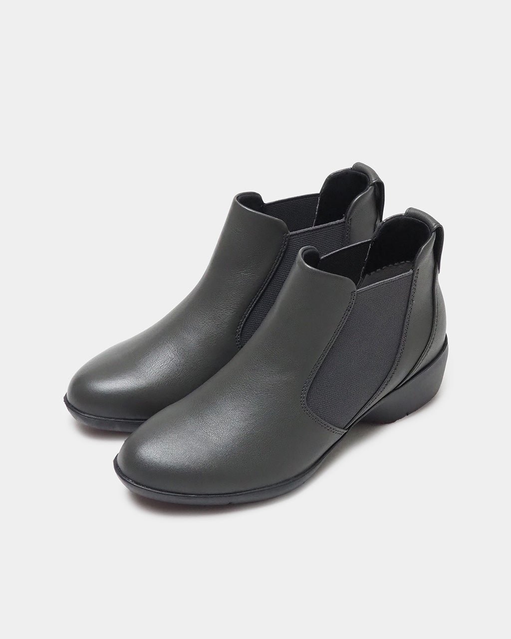 【フィットフィット/fitfit】のレザーサイドゴアアンクルブーツ インテリア・キッズ・メンズ・レディースファッション・服の通販 founy(ファニー) 　ファッション　Fashion　レディースファッション　Fashion for Women　インソール　Shoe Insole　ショート　Short, Short Length　シンプル　Simple, Minimal　フィット　Fit, Slim Fit　メッシュ　Mesh, Net Fabric　抗菌　Antibacterial, Bacteria-Resistant　グレー|ID: prp329100004144596 ipo3291000000036158966