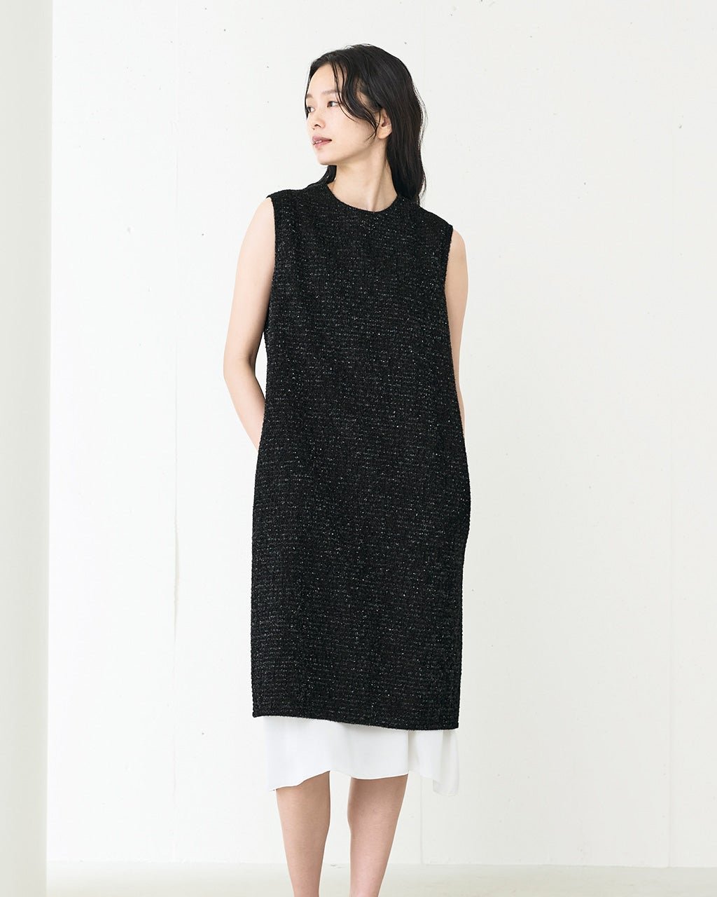 【ドゥクラッセ/DoCLASSE】のラメツイード・レイヤードワンピース 人気、トレンドファッション・服の通販 founy(ファニー) 　ファッション　Fashion　レディースファッション　Fashion for Women　ワンピース　Dresses　オケージョン　Occasion Wear　クラシック　Classic, Timeless Style　ツイード　Twill, Twill Weave　ドレス　Dress, One-Piece　 other-1|ID: prp329100004157783 ipo3291000000034725456