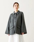 【ドゥクラッセ/DoCLASSE】のダブルフェイス・ミドルポンチョコート グレー|ID: prp329100004168547 ipo3291000000034725345