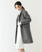 【ドゥクラッセ/DoCLASSE】のボンディングツイード・チェスターコート グレー|ID: prp329100004168548 ipo3291000000034725348