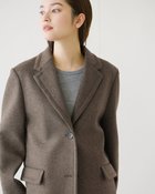 【ドゥクラッセ/DoCLASSE】のボンディングツイード・チェスターコート ブラウン|ID: prp329100004168548 ipo3291000000034725349