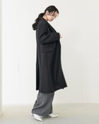 【ドゥクラッセ/DoCLASSE】の尾州ウール・ローブコート ブラック|ID: prp329100004168551 ipo3291000000034725358