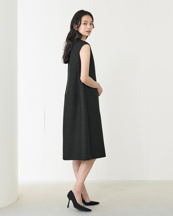 【ドゥクラッセ/DoCLASSE】のドビーツイード・ワンピース インテリア・キッズ・メンズ・レディースファッション・服の通販 founy(ファニー) https://founy.com/ ファッション Fashion レディースファッション Fashion for Women ワンピース Dresses シェイプ Shape, Slim Fit ジャケット Jacket, Outerwear ノースリーブ Sleeveless, No-Sleeve フォルム Silhouette, Form ベスト Vest, Waistcoat |ID: prp329100004168559 ipo3291000000034725372