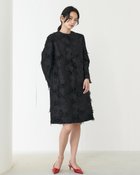 【ドゥクラッセ/DoCLASSE】のカットジャカード・ワンピース 人気、トレンドファッション・服の通販 founy(ファニー) ファッション Fashion レディースファッション Fashion for Women ワンピース Dresses シンプル Simple, Minimal ジャカード／ジャガード Jacquard, Woven Pattern フィット Fit, Slim Fit フロント Front, Front Design thumbnail ブラック|ID: prp329100004168560 ipo3291000000034725375