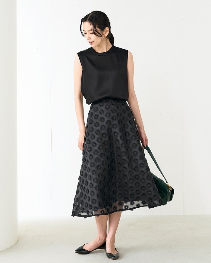 【ドゥクラッセ/DoCLASSE】のシアージャカード・フレアスカート インテリア・キッズ・メンズ・レディースファッション・服の通販 founy(ファニー) https://founy.com/ ファッション Fashion レディースファッション Fashion for Women スカート Skirts Aライン・フレアスカート A-Line & Flared Skirts おすすめ Recommended / Our Picks オーガンジー Organza Fabric シアー Sheer, See-Through パーティ Party, Party Style フラワー Flower, Floral 冬 Winter / This Winter |ID: prp329100004168563 ipo3291000000036066436