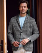 【ドゥクラッセ/DoCLASSE / MEN】のツイード調フリース・裏起毛ジャケット ダークグレンチェック|ID: prp329100004168573 ipo3291000000034145705