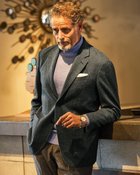 【ドゥクラッセ/DoCLASSE / MEN】の尾州ウールブレンド・ストレッチジャケット チャコール|ID: prp329100004168586 ipo3291000000028832773