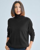 【ドゥクラッセ/DoCLASSE】のエアーカシミヤ・タートルネック ブラック|ID: prp329100004168588 ipo3291000000028832790