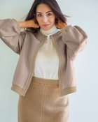 【ドゥクラッセ/DoCLASSE】のループニードル・パフ袖ブルゾン 人気、トレンドファッション・服の通販 founy(ファニー) ファッション Fashion レディースファッション WOMEN アウター Coat Outerwear ジャケット Jackets ブルゾン Blouson/Jackets NEW・新作・新着・新入荷 New Arrivals なめらか Smooth ジャケット Jacket ブルゾン Blouson メタル Metal ループ Loop エレガント 上品 Elegant thumbnail ライトトープ|ID: prp329100004168591 ipo3291000000028832804