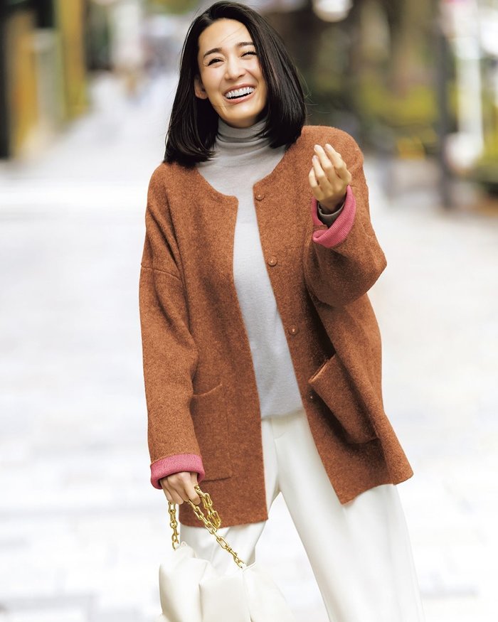 【ドゥクラッセ/DoCLASSE】のダブルフェイスニット・ノーカラーコート インテリア・キッズ・メンズ・レディースファッション・服の通販 founy(ファニー) https://founy.com/ ファッション Fashion レディースファッション Fashion for Women アウター Coat / Outerwear Collection コート・ロングコート・ピーコート Long Coats, Peacoats & More ショート Short, Short Length ストレッチ Stretch, Stretchy Fabric ダブル Double, Double-Breasted フェイス Face, Facial Design |ID: prp329100004168611 ipo3291000000034145706