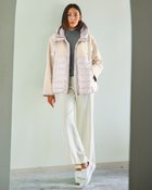 【ドゥクラッセ/DoCLASSE】の異素材コンビ・エコダウンフーディ 人気、トレンドファッション・服の通販 founy(ファニー) ファッション Fashion レディースファッション WOMEN NEW・新作・新着・新入荷 New Arrivals おすすめ Recommend ジャケット Jacket スウェット Sweat タフタ Taffeta ダウン Down エレガント 上品 Elegant thumbnail ストーン|ID: prp329100004168636 ipo3291000000028833179