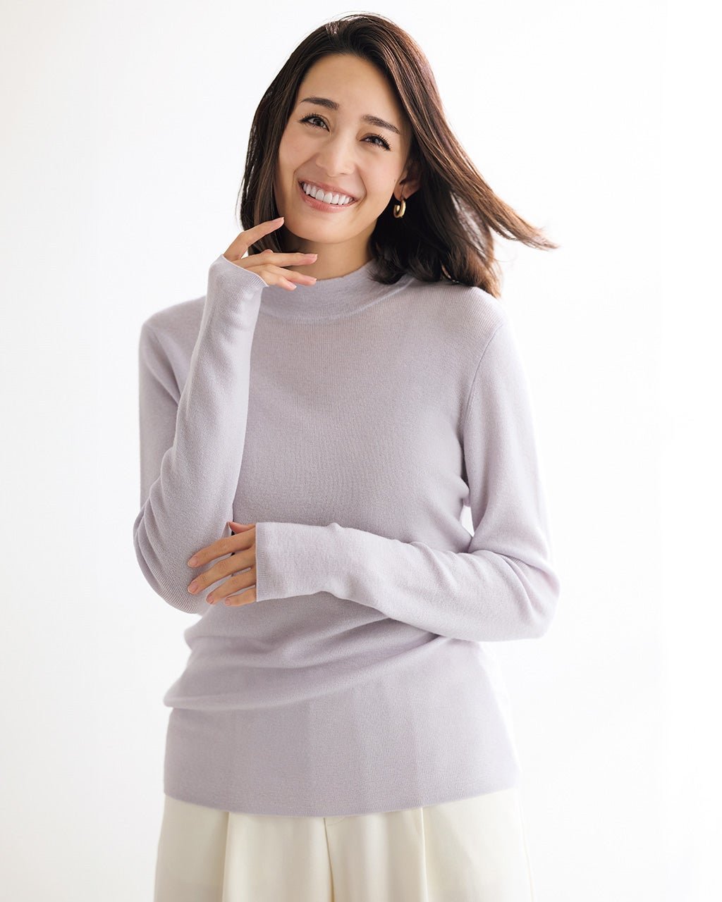 【ドゥクラッセ/DoCLASSE】のマシュマロウール100・ハイネック インテリア・キッズ・メンズ・レディースファッション・服の通販 founy(ファニー) 　ファッション　Fashion　レディースファッション　WOMEN　トップス・カットソー　Tops/Tshirt　ニット　Knit Tops　なめらか　Smooth　インナー　Inner　シルケット　Mercerization　セーター　Sweater　ハイネック　High Neck　エレガント 上品　Elegant　アイスグレー|ID: prp329100004168649 ipo3291000000029933123