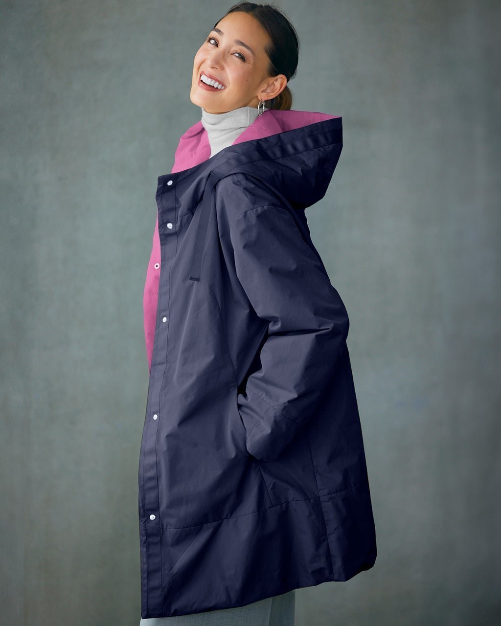 【ドゥクラッセ/DoCLASSE】のマジカルサーモ・リバーシブルフードコート 人気、トレンドファッション・服の通販 founy(ファニー) 　ファッション　Fashion　レディースファッション　Fashion for Women　アウター　Coat / Outerwear Collection　コート・ロングコート・ピーコート　Long Coats, Peacoats & More　キルティング　Quilted, Quilting　軽量　Lightweight, Ultra Light　シンプル　Simple, Minimal　スリム　Slim, Slim Fit　タフタ　Taffeta, Structured Fabric　ダウン　Down, Puffer　人気　Popular, Best Seller　パターン　Pattern, Design Print　フェミニン　Feminine, Girly　フリル　Frill, Ruffle　リバーシブル　Reversible, Two-Sided　ワーク　Workwear, Utility Style　A/W・秋冬　Autumn/Winter　エレガント 上品　Elegant　 other-1|ID: prp329100004168653 ipo3291000000034145710