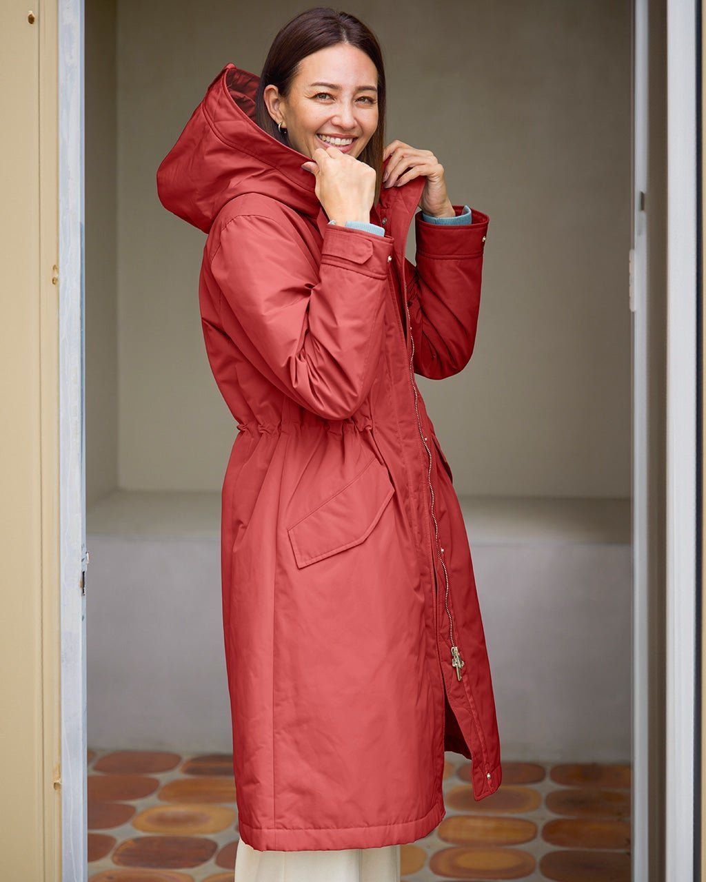 【ドゥクラッセ/DoCLASSE】のマジカルサーモ・グログラン/フードコート インテリア・キッズ・メンズ・レディースファッション・服の通販 founy(ファニー) ファッション Fashion レディースファッション Fashion for Women アウター Coat / Outerwear Collection コート・ロングコート・ピーコート Long Coats, Peacoats & More ダウン Down, Puffer コーラル|ID: prp329100004168654 ipo3291000000035345176