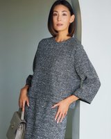 【ドゥクラッセ/DoCLASSE】のツイーディジャカード・トップス 人気、トレンドファッション・服の通販 founy(ファニー) ファッション Fashion レディースファッション Fashion for Women トップス・カットソー Cut & Sew Tops シャツ・ブラウス・オフィスカジュアル Elegant Blouses & Button-Ups ロングTシャツ・Tシャツ Longline T-Shirts & Tees カットソー・ベーシックTシャツ Cut-and-Sewn Tops / Stretch Tees & Basics エレガント 上品 Elegant カットソー Cut and Sewn Top シンプル Simple, Minimal ジャカード／ジャガード Jacquard, Woven Pattern ストレッチ Stretch, Stretchy Fabric セットアップ Set-Up, Coordinated Outfit パイピング Piping, Trim Design パターン Pattern, Design Print |ID:prp329100004168677