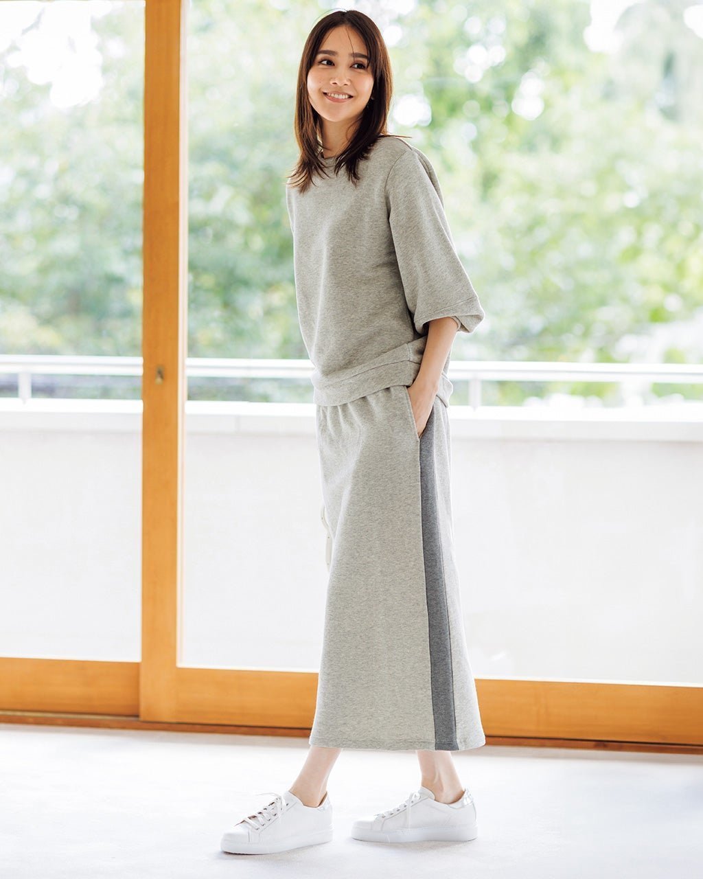 【ドゥクラッセ/DoCLASSE】のマシュマロ裏毛スウェット・ナロースカート インテリア・キッズ・メンズ・レディースファッション・服の通販 founy(ファニー) ファッション Fashion レディースファッション Fashion for Women スカート Skirts なめらか Smooth, Silky Texture アクリル Acrylic Material カットソー Cut and Sewn Top スウェット / スエット Sweatshirt, Sweatwear セットアップ Set-Up, Coordinated Outfit チュニック Tunic, Long Top レギンス Leggings, Stretch Pants グレーパターン|ID: prp329100004168679 ipo3291000000035561816