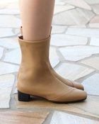 【フィットフィット/fitfit】のスクエアトゥヒールブーツ ベージュ|ID: prp329100004180591 ipo3291000000035023607