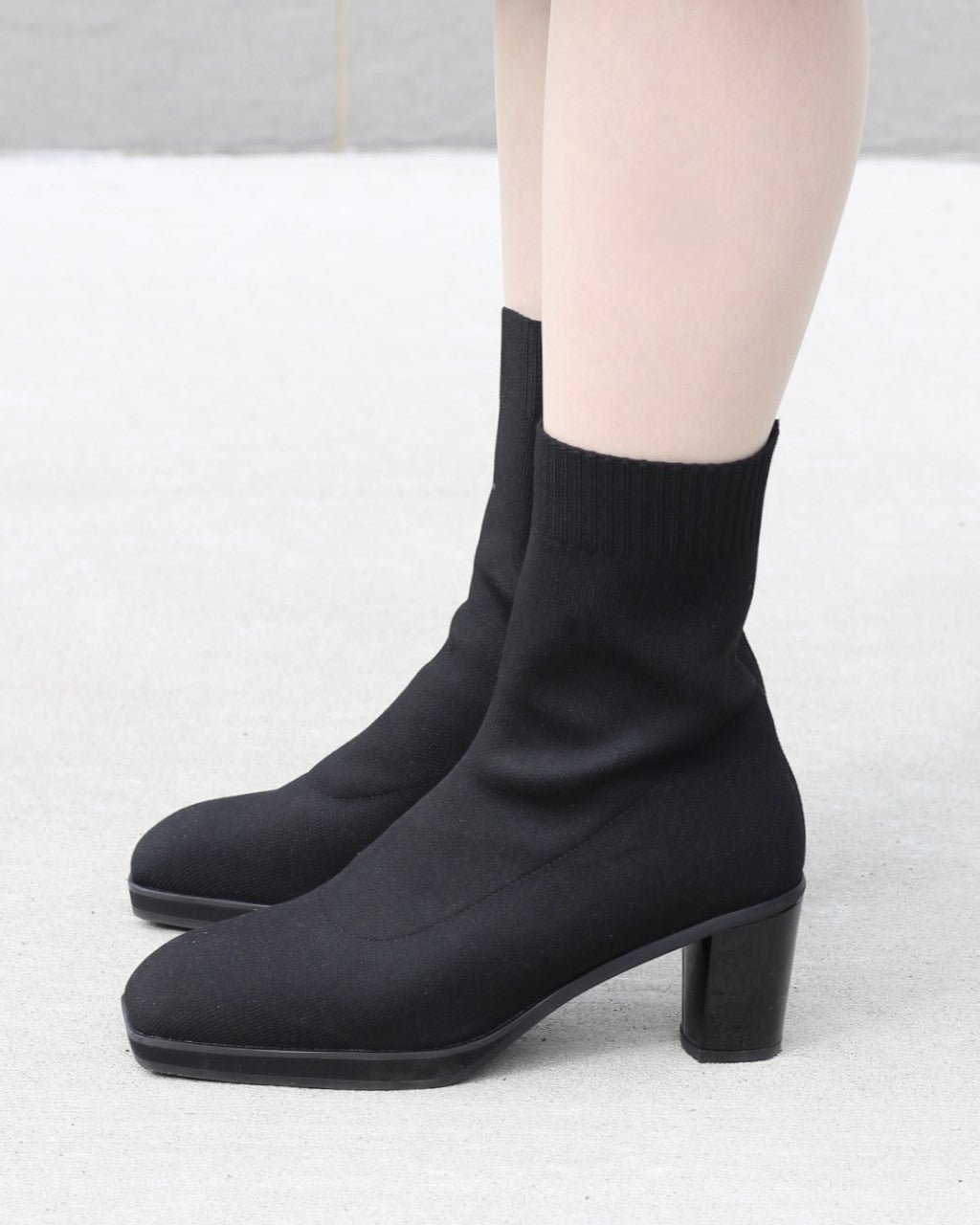 【フィットフィット/fitfit】の撥水ニットフレックスヒールスクエアトゥブーツ インテリア・キッズ・メンズ・レディースファッション・服の通販 founy(ファニー) ファッション Fashion レディースファッション Fashion for Women ジップ Zip, Zipper スクエア Square, Square Shape ダブル Double, Double-Breasted フィット Fit, Slim Fit ラバー Rubber, Rubber Sole 軽量 Lightweight, Ultra Light ブラック|ID: prp329100004186128 ipo3291000000036159120