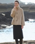 【ドゥクラッセ/DoCLASSE】のアルパカシャギー・ショートコート 人気、トレンドファッション・服の通販 founy(ファニー) ファッション Fashion レディースファッション WOMEN アウター Coat Outerwear コート Coats なめらか Smooth スタイリッシュ Stylish スタンド Stand テーラード Tailored リアル Real thumbnail ベージュ|ID: prp329100004192810 ipo3291000000029044471