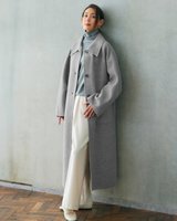 【ドゥクラッセ/DoCLASSE】のカシミヤ混ウールリバー・ステンカラーコート 人気、トレンドファッション・服の通販 founy(ファニー) ファッション Fashion レディースファッション WOMEN アウター Coat Outerwear コート Coats NEW・新作・新着・新入荷 New Arrivals カシミヤ Cashmere スペシャル Special ラグジュアリー Luxury |ID:prp329100004194399