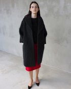 【ドゥクラッセ/DoCLASSE】のモヘアシャギー・コクーンコート 人気、トレンドファッション・服の通販 founy(ファニー) ファッション Fashion レディースファッション WOMEN アウター Coat Outerwear コート Coats thumbnail ブラック|ID: prp329100004202639 ipo3291000000029116982