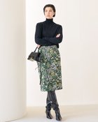 【ドゥクラッセ/DoCLASSE】のボタニカルジャカード ・ナロースカート 人気、トレンドファッション・服の通販 founy(ファニー) ファッション Fashion レディースファッション WOMEN スカート Skirt thumbnail グリーン・パターン|ID: prp329100004202644 ipo3291000000029992182