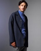 【ドゥクラッセ/DoCLASSE / MEN】のウールリバー・カシミヤブレンドコート ミッドナイトブルー|ID: prp329100004210608 ipo3291000000029194994