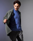 【ドゥクラッセ/DoCLASSE / MEN】のウールリバー・カシミヤブレンドコート モスグリーン|ID: prp329100004210608 ipo3291000000029194995