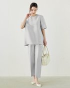 【ドゥクラッセ/DoCLASSE】のオクタダブルクロス・カーブテーパードパンツ グレー|ID: prp329100004210610 ipo3291000000032636776