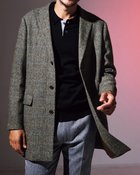 【ドゥクラッセ/DoCLASSE / MEN】のLOVAT(ラバット)英国ツイードチェスターコート グレーパターン|ID: prp329100004217664 ipo3291000000029254656