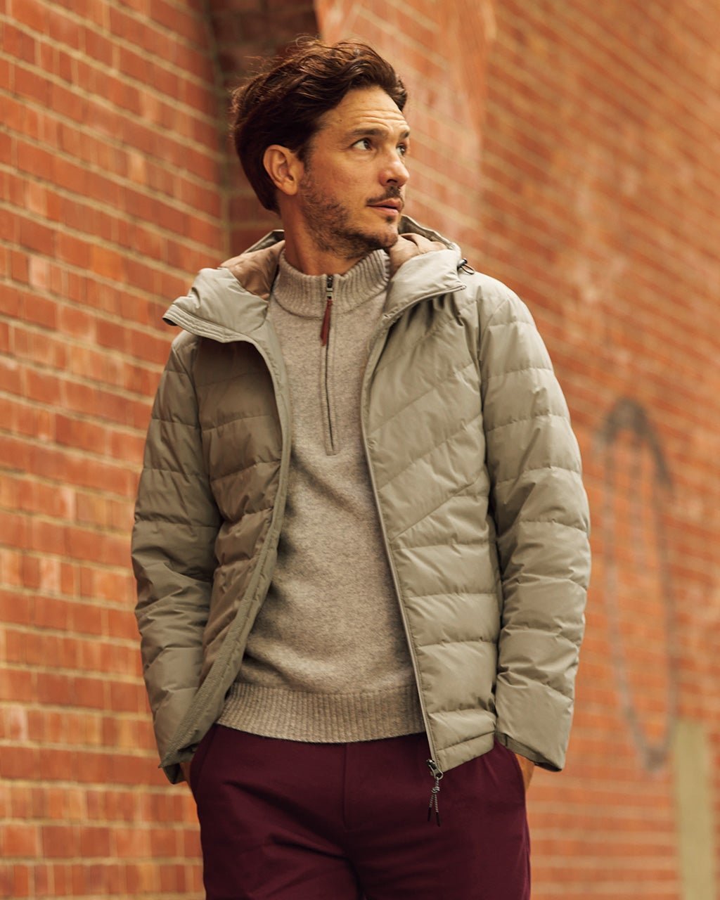 【ドゥクラッセ/DoCLASSE / MEN】の撥水防風すっきりステッチダウンパーカ インテリア・キッズ・メンズ・レディースファッション・服の通販 founy(ファニー) 　ファッション　Fashion　メンズファッション　MEN　アシメトリー　Asymmetry　キルト　Quilt　スポーティ　Sporty　ダウン　Down　ドローコード　Draw Cord　ポケット　Pocket　メンズ　Mens　サンド|ID: prp329100004217674 ipo3291000000029254705