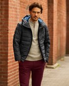 【ドゥクラッセ/DoCLASSE / MEN】の撥水防風すっきりステッチダウンパーカ ブラック|ID: prp329100004217674 ipo3291000000035991409