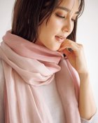 【ドゥクラッセ/DoCLASSE】のウールカシミヤ・エアリーストール ベージュ&times;ピンク|ID: prp329100004217676 ipo3291000000034618960