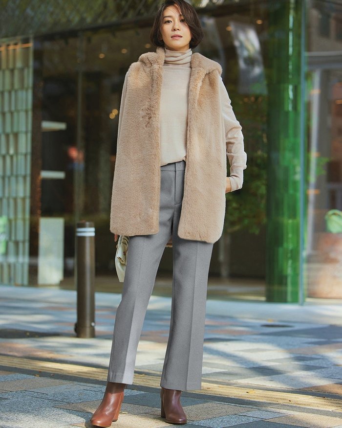 【ドゥクラッセ/DoCLASSE】のウールタッチニードル・スティックパンツ インテリア・キッズ・メンズ・レディースファッション・服の通販 founy(ファニー) https://founy.com/ ファッション Fashion レディースファッション Fashion for Women パンツ Pants & Trousers エレガント 上品 Elegant スーツ Suit, Formalwear センター Center, Center Line ポケット Pocket, Pocket Detail 冬 Winter / This Winter |ID: prp329100004217682 ipo3291000000030660497