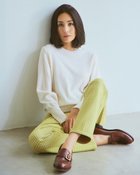 【ドゥクラッセ/DoCLASSE】の楽暖ベロアストレッチ・ストレート72cm イエローパターン|ID: prp329100004217687 ipo3291000000035991430