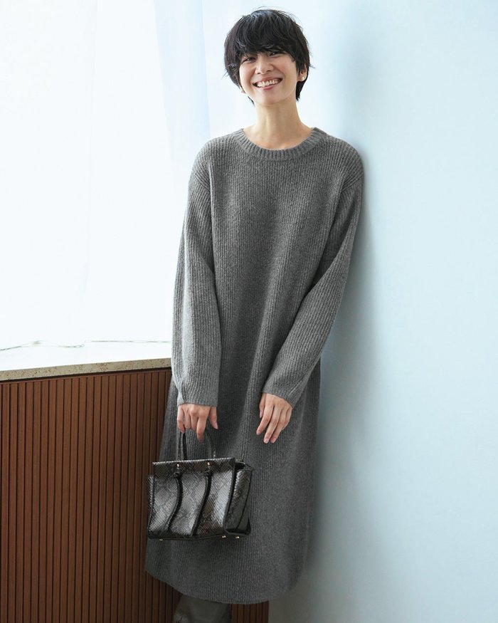 【ドゥクラッセ/DoCLASSE】のストレッチタム・片畦ニットワンピース インテリア・キッズ・メンズ・レディースファッション・服の通販 founy(ファニー) https://founy.com/ ファッション Fashion レディースファッション Fashion for Women ワンピース Dresses ニットワンピース Knit Dresses 畦 Ribbed Knit |ID: prp329100004217689 ipo3291000000034399851