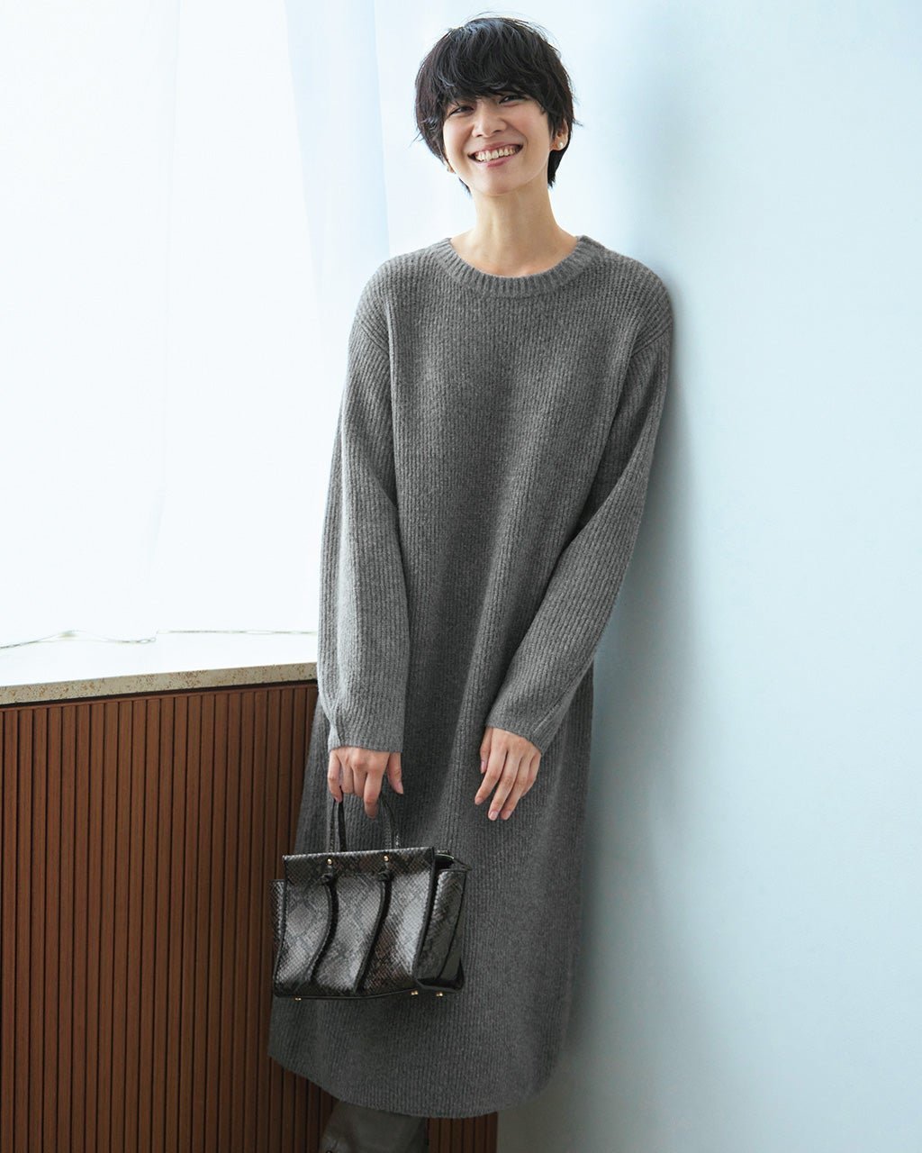 【ドゥクラッセ/DoCLASSE】のストレッチタム・片畦ニットワンピース 人気、トレンドファッション・服の通販 founy(ファニー) 　ファッション　Fashion　レディースファッション　Fashion for Women　ワンピース　Dresses　ニットワンピース　Knit Dresses　畦　Ribbed Knit　 other-1|ID: prp329100004217689 ipo3291000000034399851