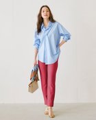 【ドゥクラッセ/DoCLASSE】の楽暖ベロアストレッチ・スリムテーパード72cm ブライトピンク|ID: prp329100004217696 ipo3291000000035991447