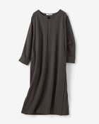 【ドゥクラッセ/DoCLASSE】のウォームポンチ・キーネックミディワンピース チャコール|ID: prp329100004217699 ipo3291000000030416481