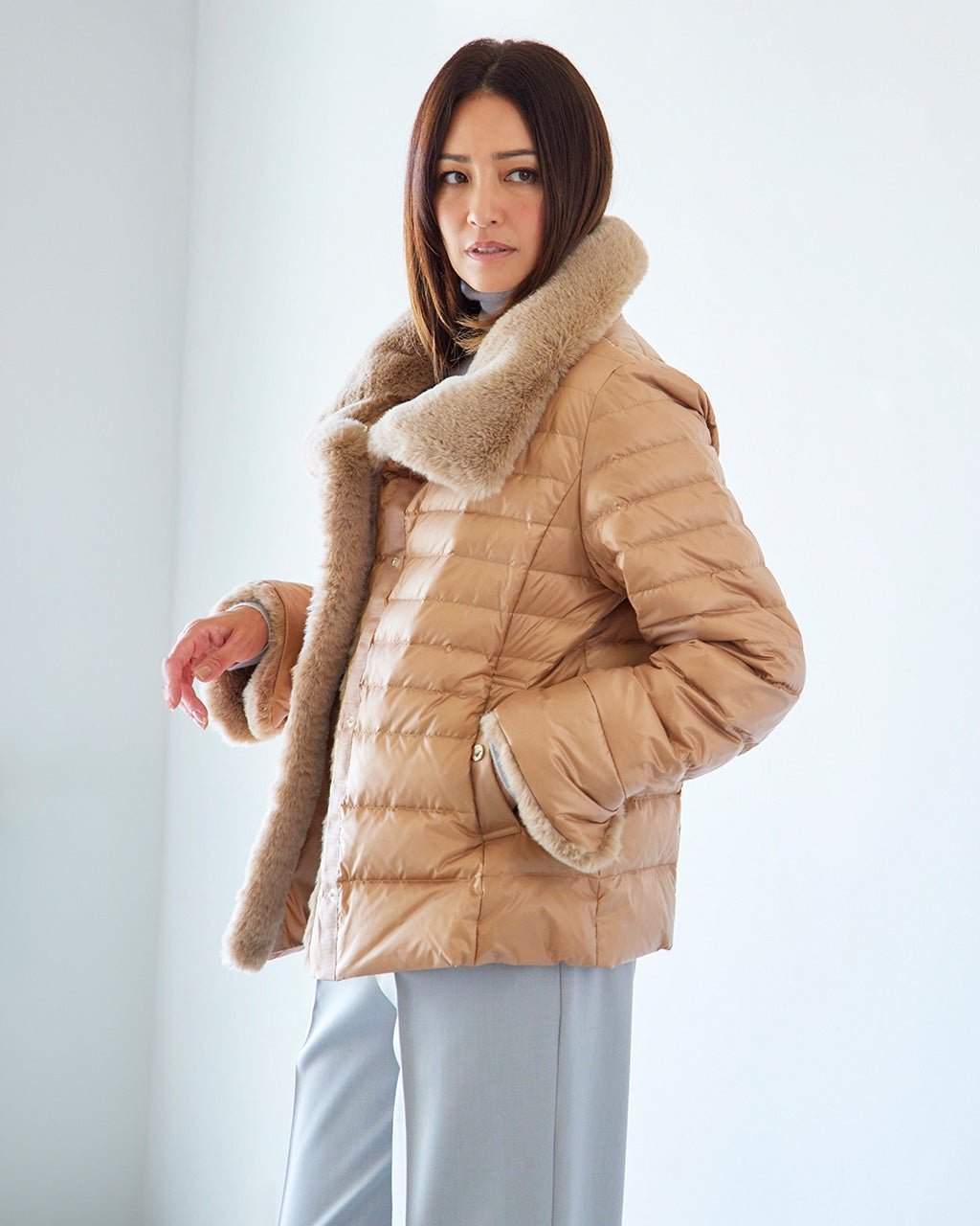 【ドゥクラッセ/DoCLASSE】のAIRダウン・エコファートリムジャケット 人気、トレンドファッション・服の通販 founy(ファニー) ファッション Fashion レディースファッション Fashion for Women アウター Coat / Outerwear Collection レディースジャケット・軽アウター Jackets ジャケット Jacket, Outerwear ダウン Down, Puffer 人気 Popular, Best Seller other-1|ID: prp329100004217703 ipo3291000000034931816