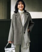 【ドゥクラッセ/DoCLASSE】のアルパカシャギー・テーラードコート グレー|ID: prp329100004217717 ipo3291000000034585201