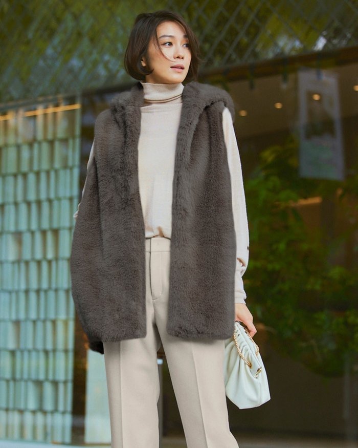 【ドゥクラッセ/DoCLASSE】のエコミンク・ファージレ インテリア・キッズ・メンズ・レディースファッション・服の通販 founy(ファニー) https://founy.com/ ファッション Fashion レディースファッション Fashion for Women アウター Coat / Outerwear Collection レディースジャケット・軽アウター Jackets ジャケット Jacket, Outerwear リアル Real, Realistic |ID: prp329100004217719 ipo3291000000034545417